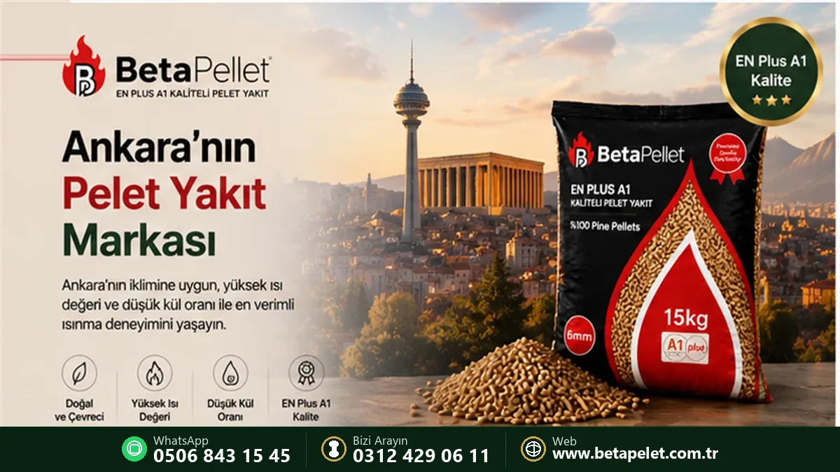 Ankara pelet yakıt ürün bilgilendirme görseli - Beta Pelet